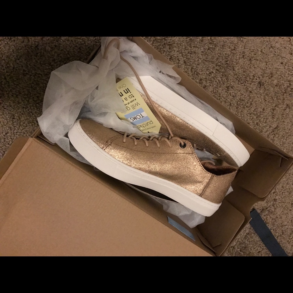 TOMS Rose Gold Sneakers